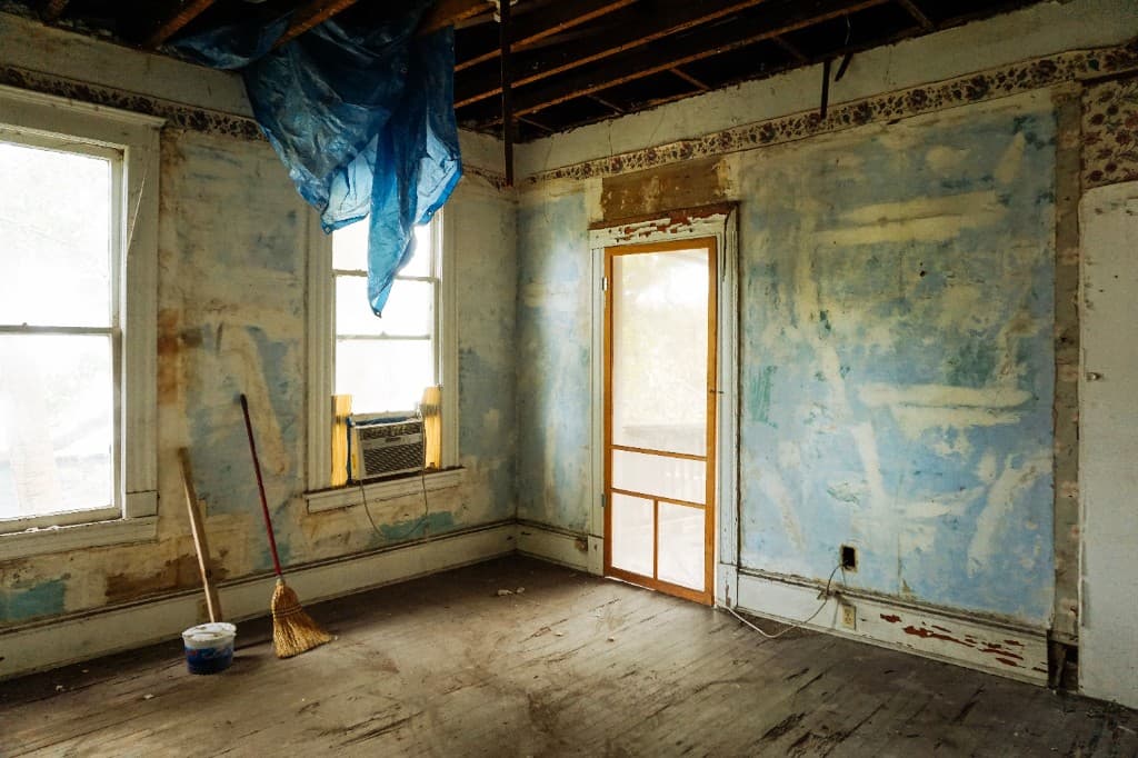 Room interior ready for renovation visualisation